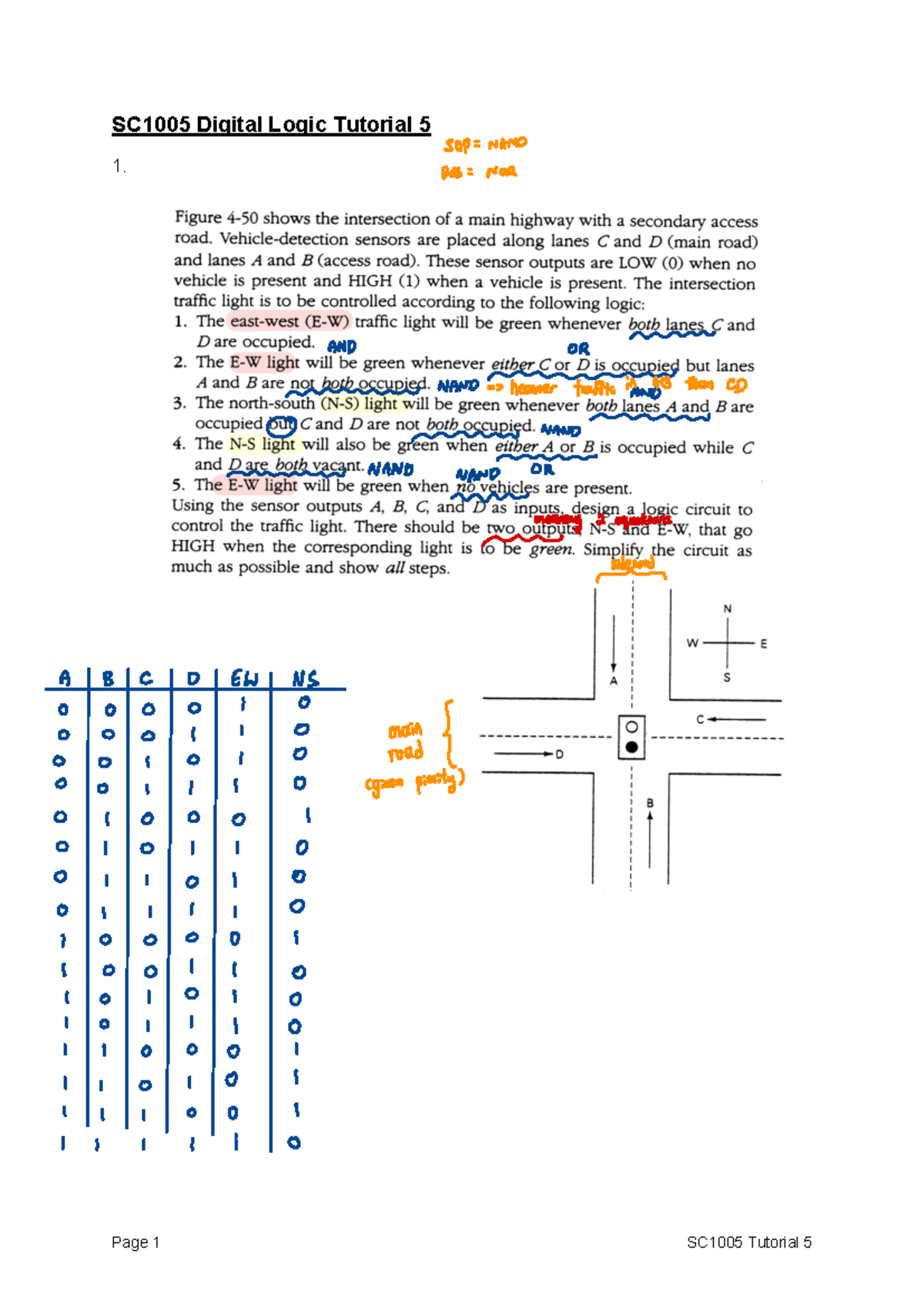 SC1005 Tutorial 5 Solutions and Detailed Workings - Studocu