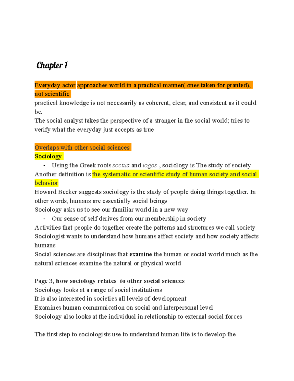 Sociology 101: Chapter 1 - Key Concepts and Perspectives in Sociology ...