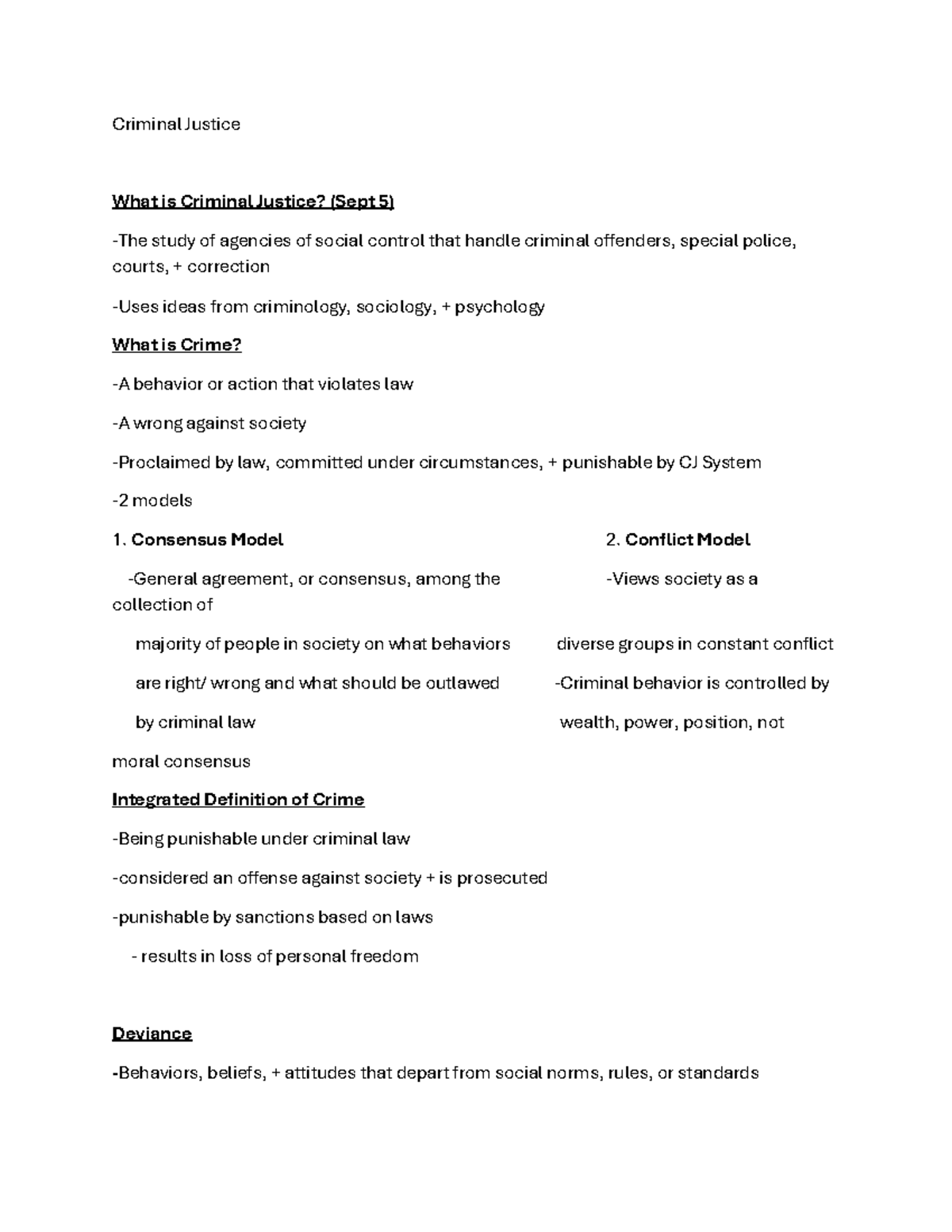 Criminal Justice Overview: Key Concepts & Definitions (CJ101) - Studocu