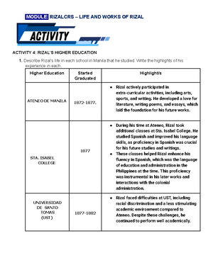Activity 07 - OLSS01 – READING IN THE PHILIPPINE HISTORY - ACTIVITY 0 7 ...
