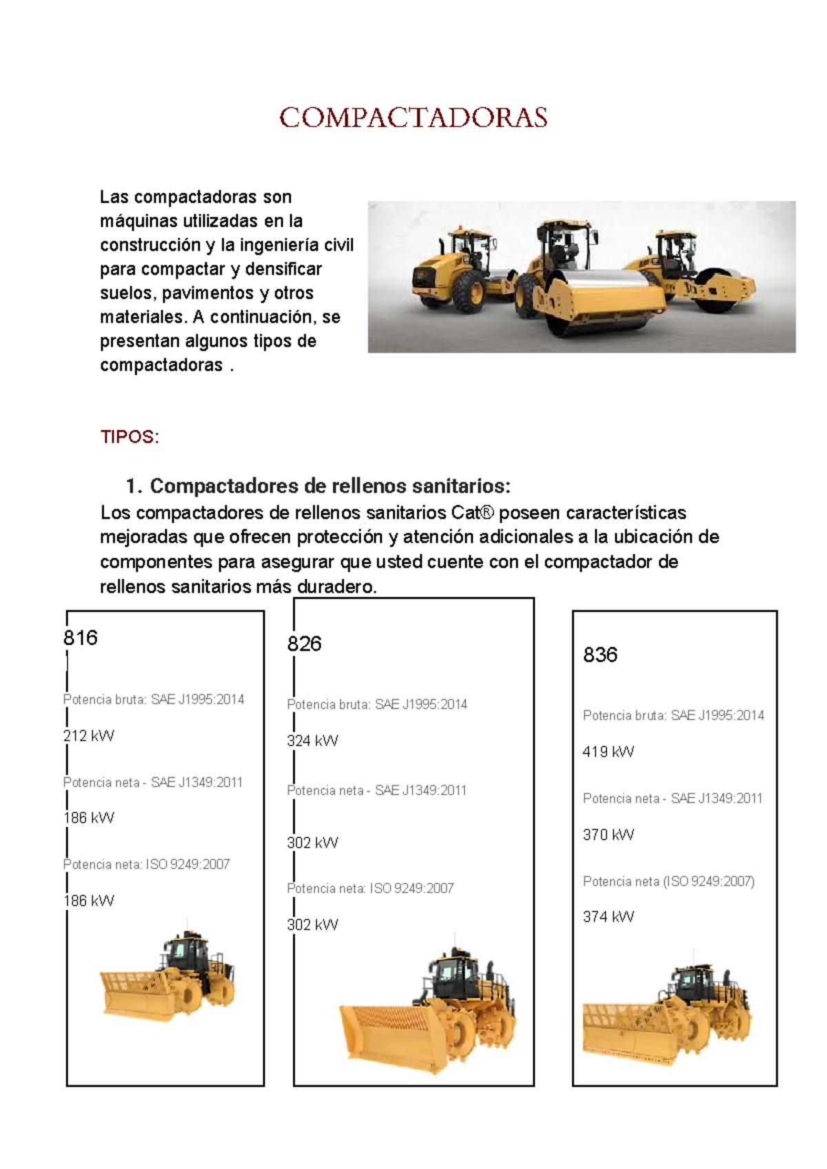 Compactadoras - aaaaaaaaaaaaaaaa - COMPACTADORAS Las compactadoras son ...