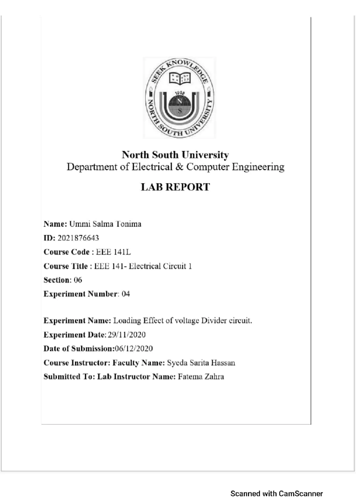EEE 141 Lab Report: Delta-Wye Conversion Experiment - Studocu