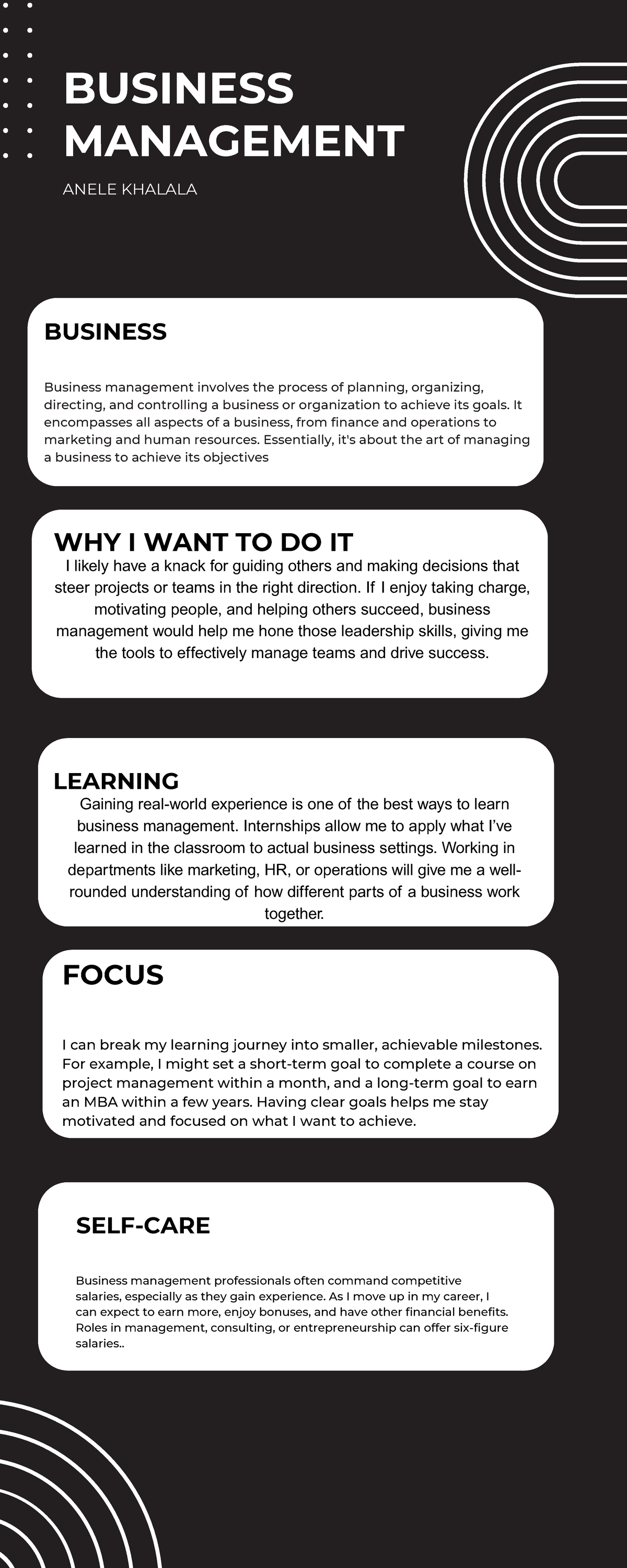 BUSINESS MANAGEMENT: A Path to Leadership and Success - Studocu