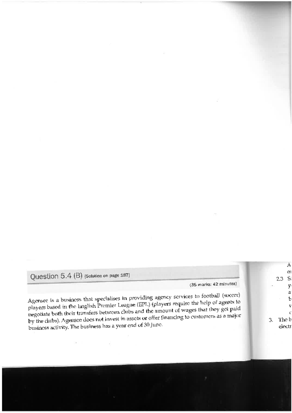 Tutorial 6: Practice Material for Agensee Business Case Study - Studocu