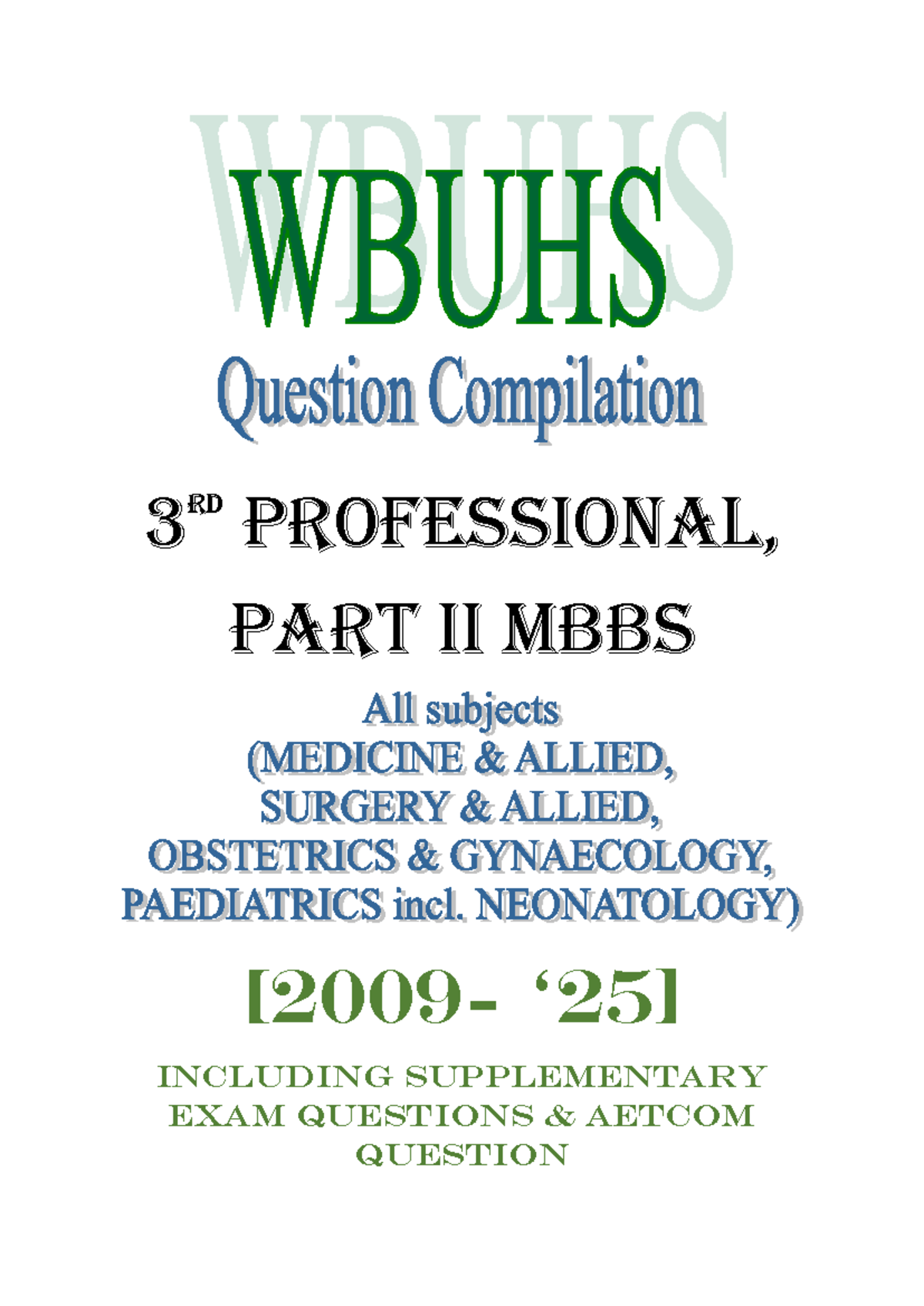 Final Year MBBS Medicine Cardiology Exam Questions and Answers (2025 ...