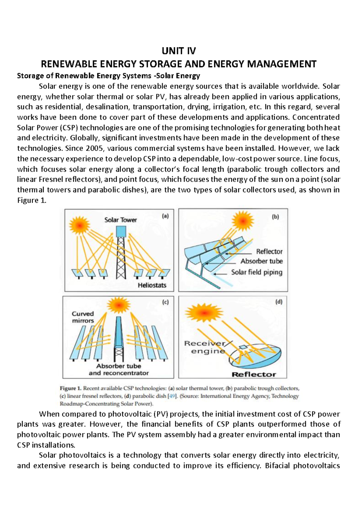 Unit 4 - Renewable Energy Storage & Management: Solar & Wind Systems ...