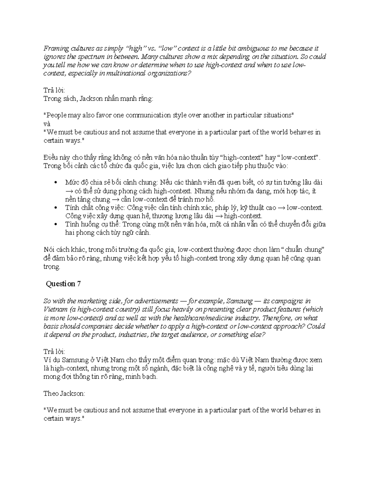 Cultural Communication Styles in Multinational Organizations: A Study ...