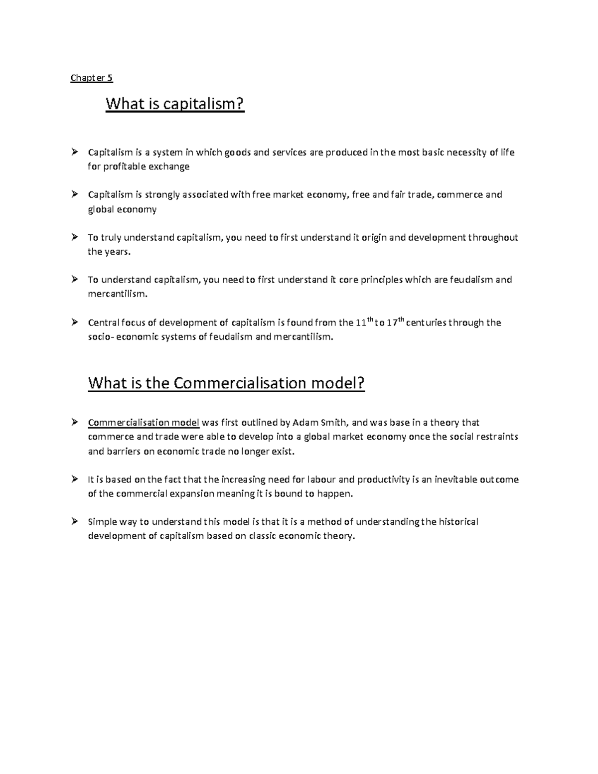 Chapter 5: Understanding Capitalism - WVES 222 Notes - Studocu