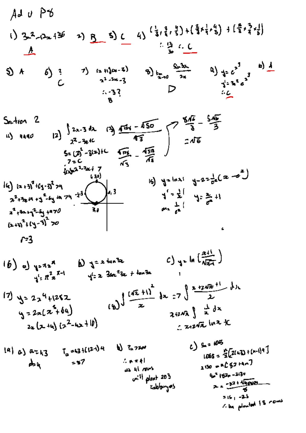 Advanced Math P8 Lecture Notes - Studocu