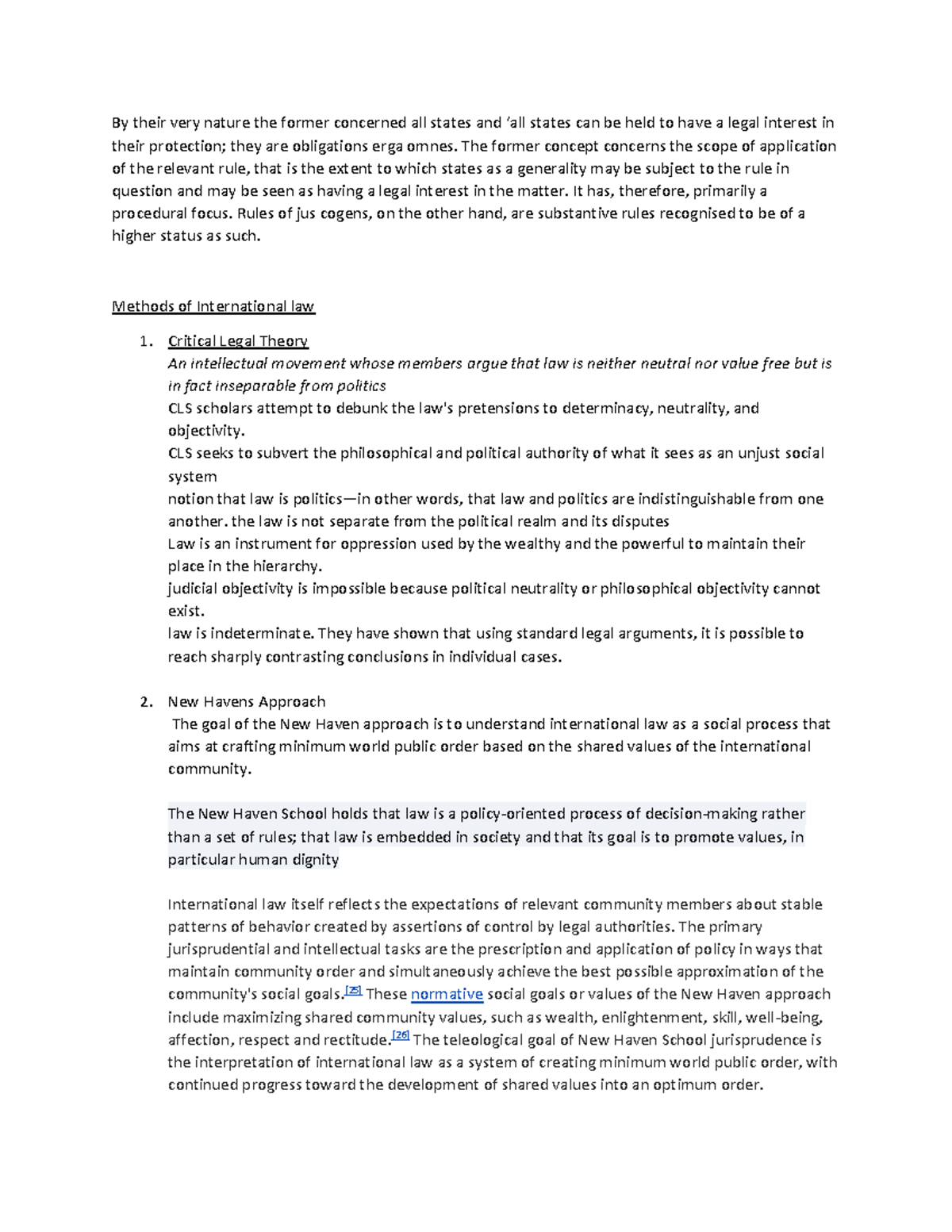 PIL Notes: Understanding International Law Concepts and Principles ...