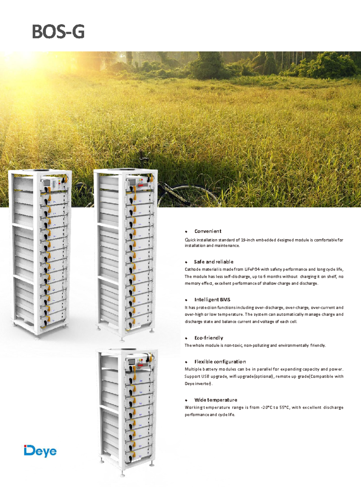 Datasheet BOS G V1 - Solar: LiFePO4 Module Specs & Features - Studocu