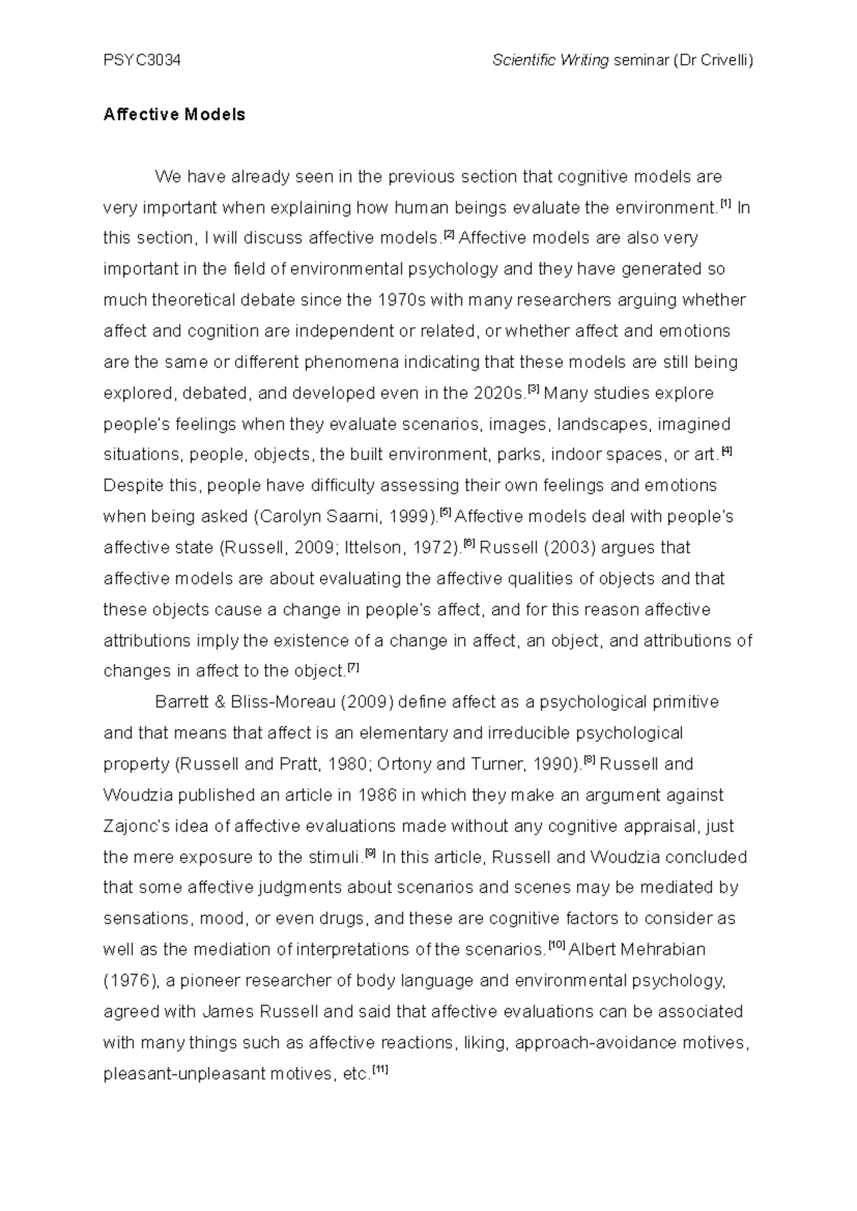 Scientific writing seminar - [1] In this section, I will discuss ...
