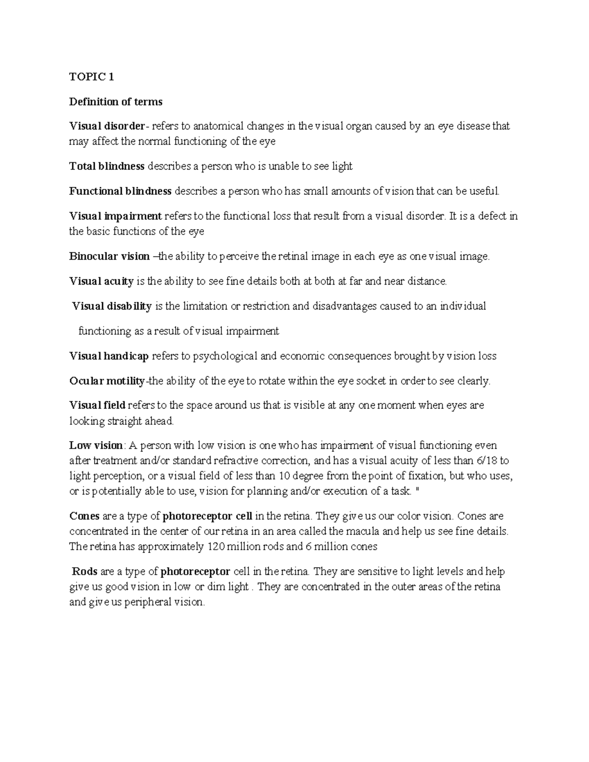Introduction to Visual Impairment and Its Educational Implications ...
