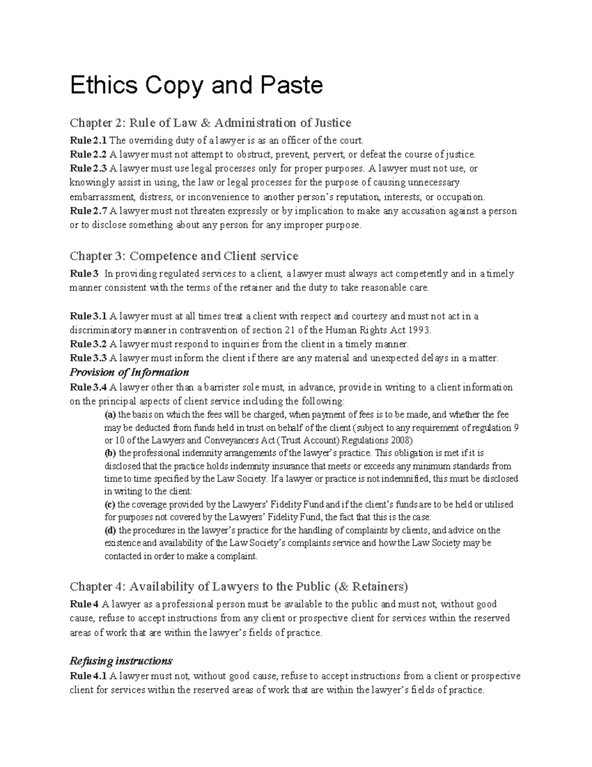 Ethics C&P - copy and paste of judicial rules - Ethics Copy and Paste ...