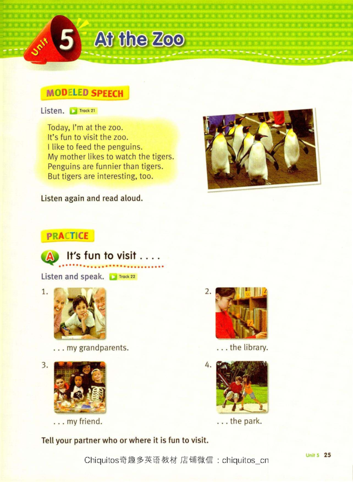 Unit 5: Fun at the Zoo - Speaking Practice Activities - Studocu