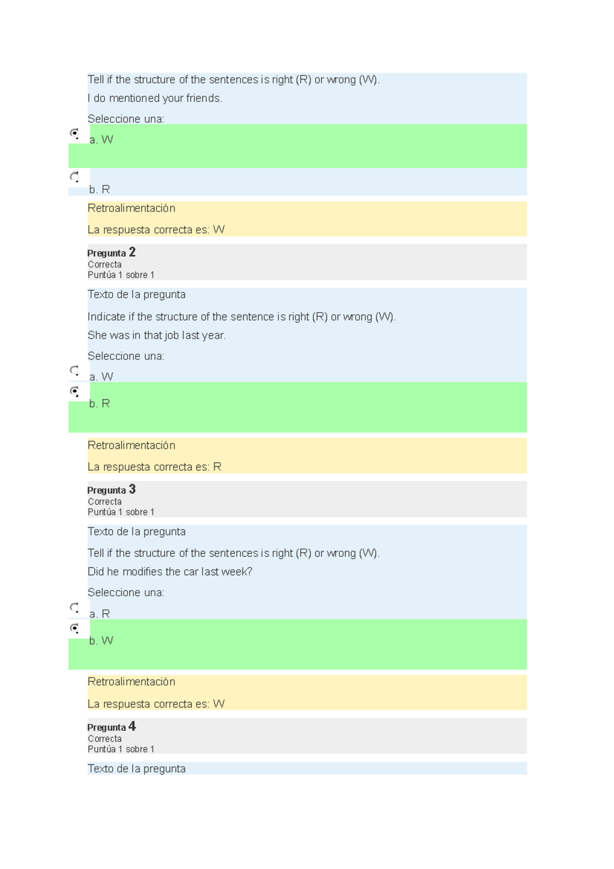 Assignment 1 Questionnaire U1: Sentence Structure Evaluation - Studocu