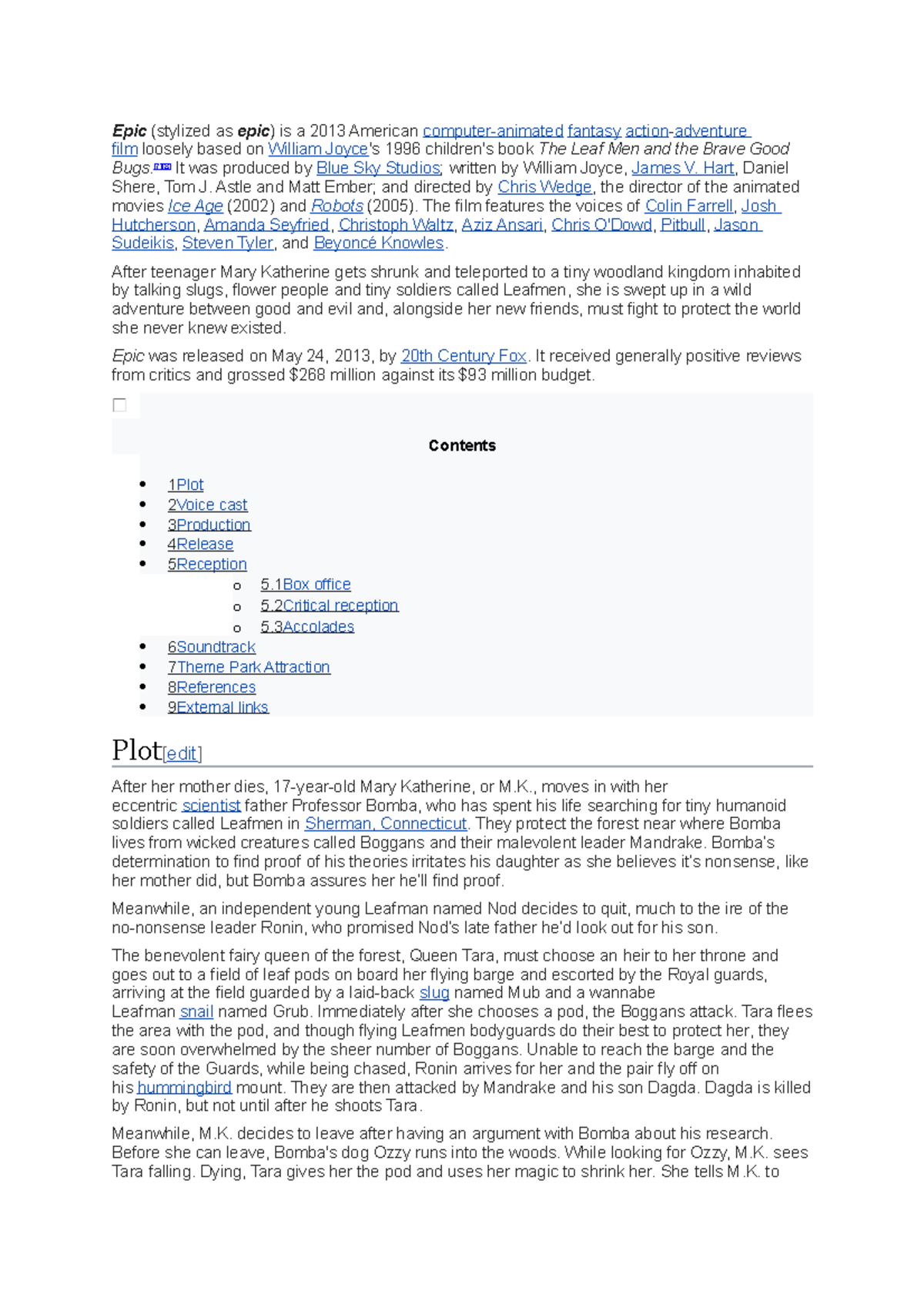 Epic- in depth review 2025 - Epic (stylized as epic ) is a 2013 ...