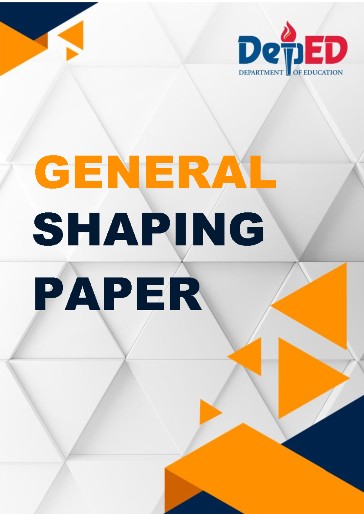 General Shaping Paper 2023 1 - Department of Education BUREAU OF ...