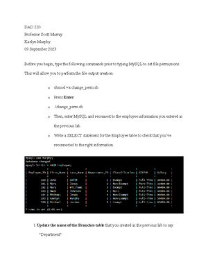 [Solved] My major is Data Analysis and SQL plays a critical role in ...