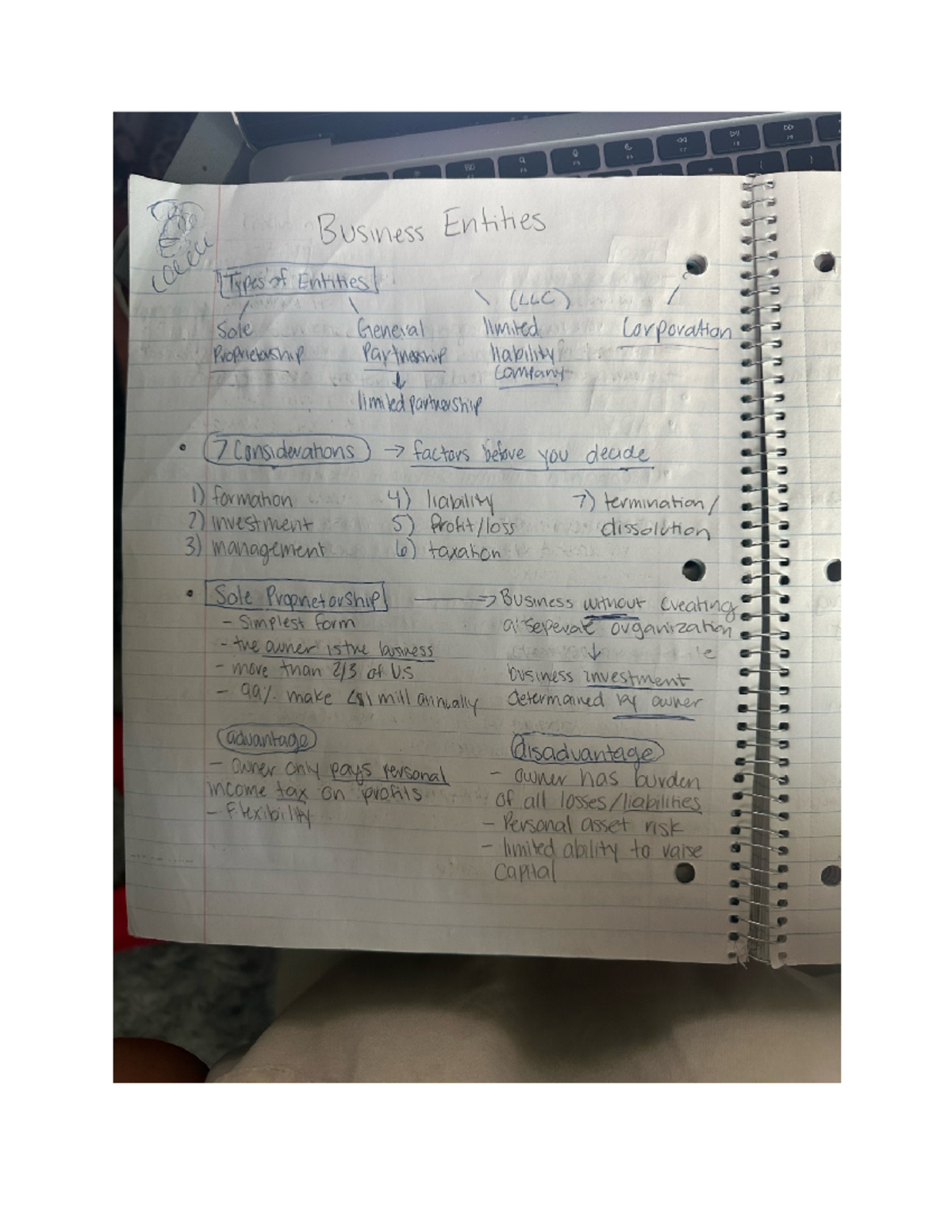 Midterm Exam Study Guide for ABC123: Business Entities Overview - Studocu