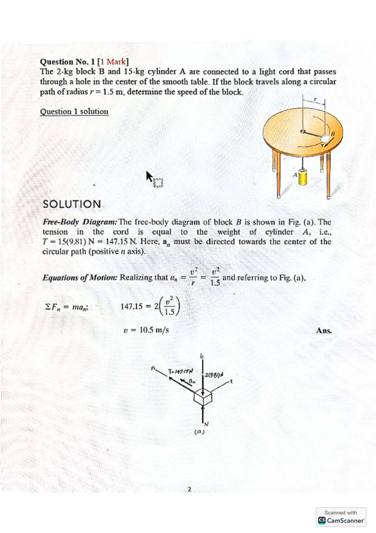 Physics 101: Circular Motion Problem Solving Guide - Studocu