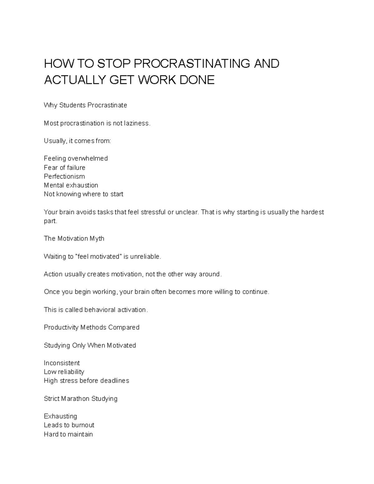 Effective Strategies to Overcome Procrastination and Boost Productivity ...