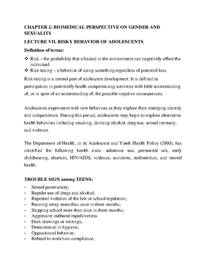 Gender and Society - Midterm - Concept Note The Process of Reproduction ...