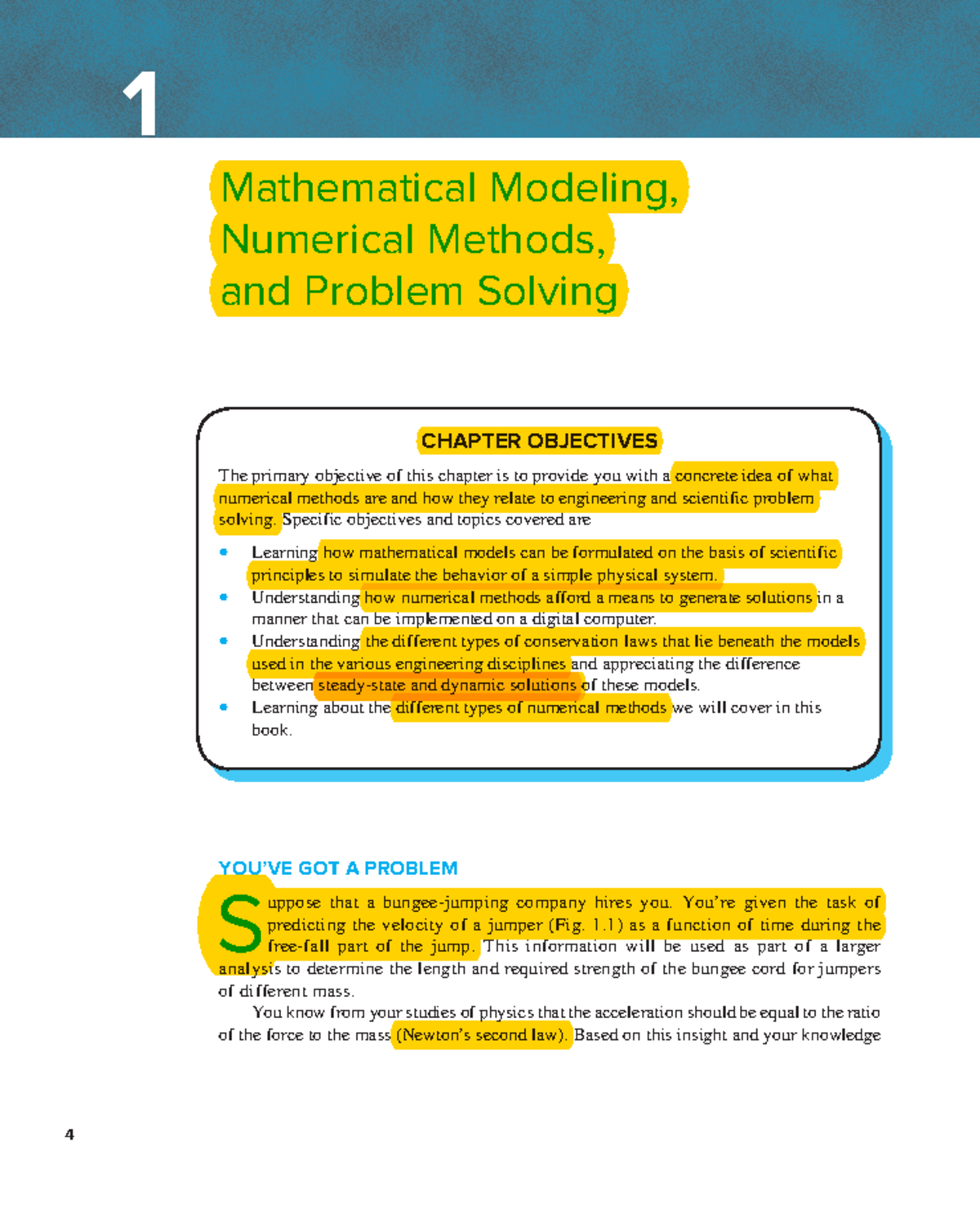 CH1-Math Modeling & Numerical Methods for Problem Solving - Studocu