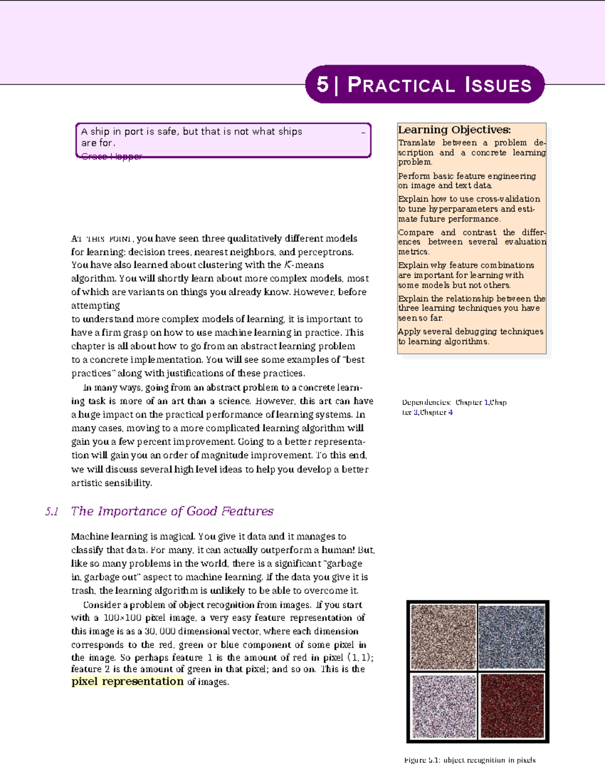 Practical Issues in Machine Learning - BSC(MSDS) Chapter 5 - Studocu