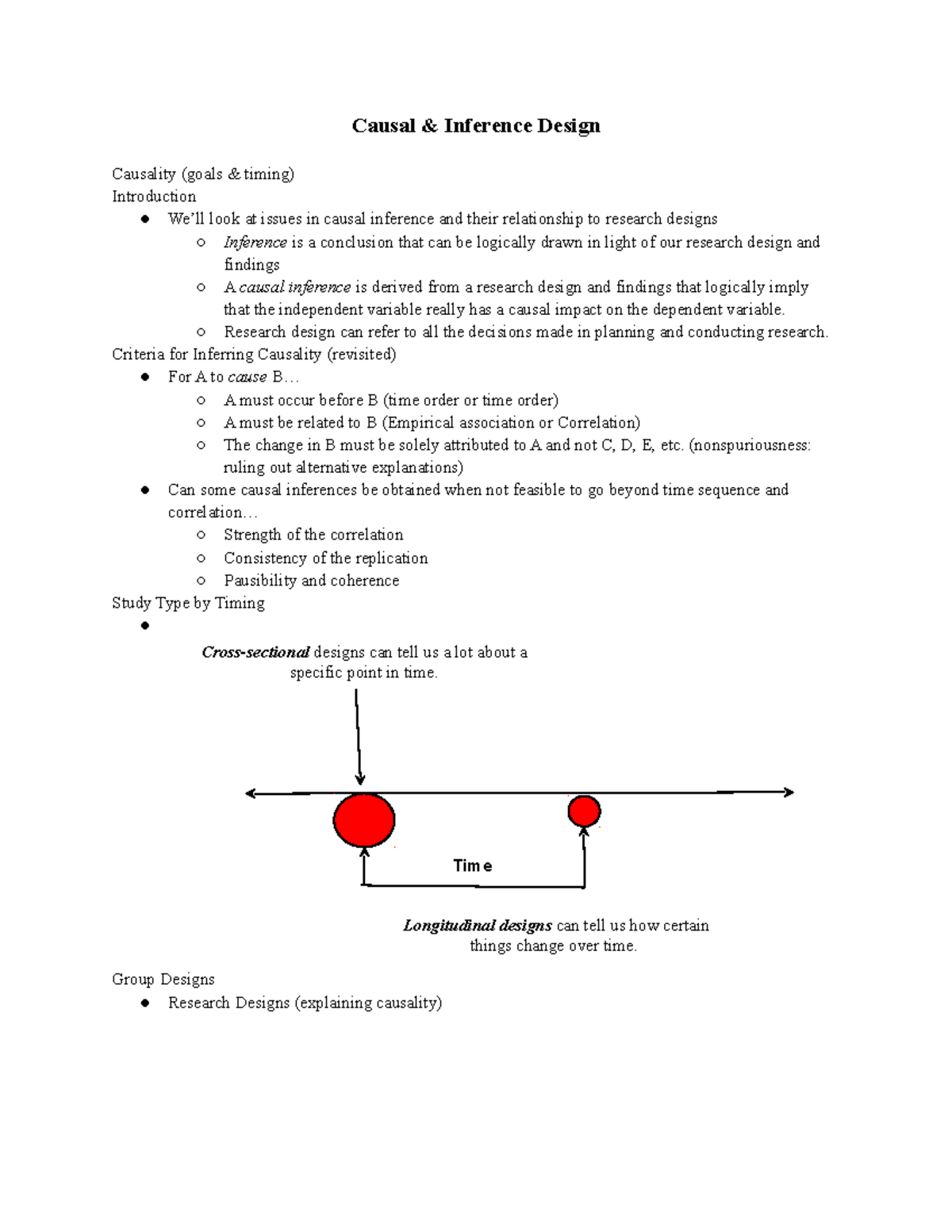 Causal Inference Design - Lecture Notes for Course 5 and 6 - Studocu