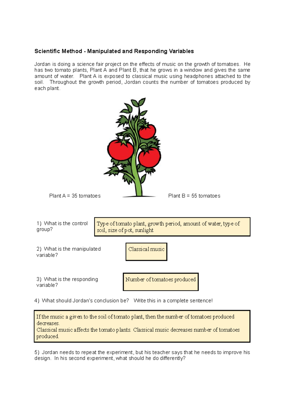 BIO200 tutorial20 week 20   Scientific Method   Manipulated and ...