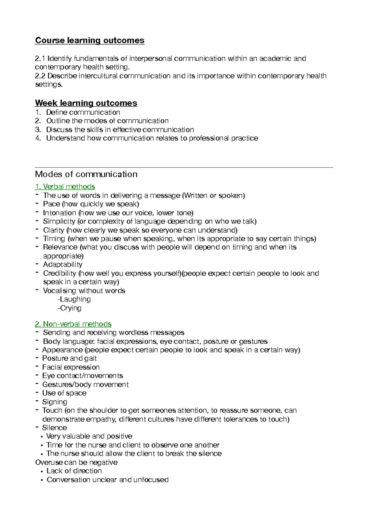 Health Comms Week 1: Fundamentals of Interpersonal Communication - Studocu