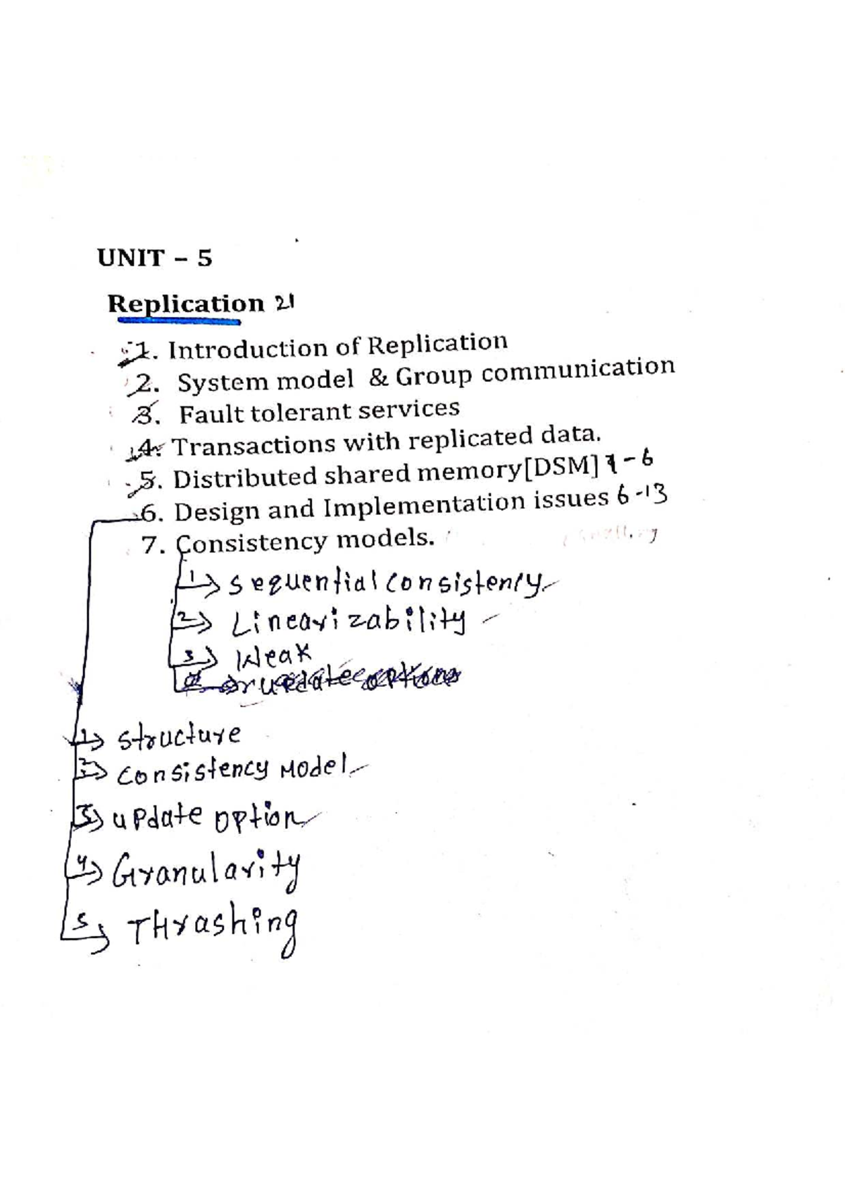 UNIT 5: Distributed System Notes on Replication and Consistency Models ...
