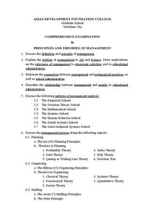 Module 1 Review: Principles and Theories of Management Study Guide ...
