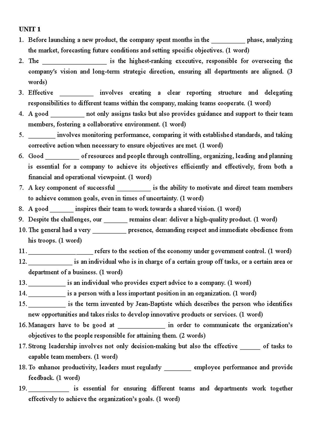 ESP111 Final Exam Key Terms and Concepts - Studocu