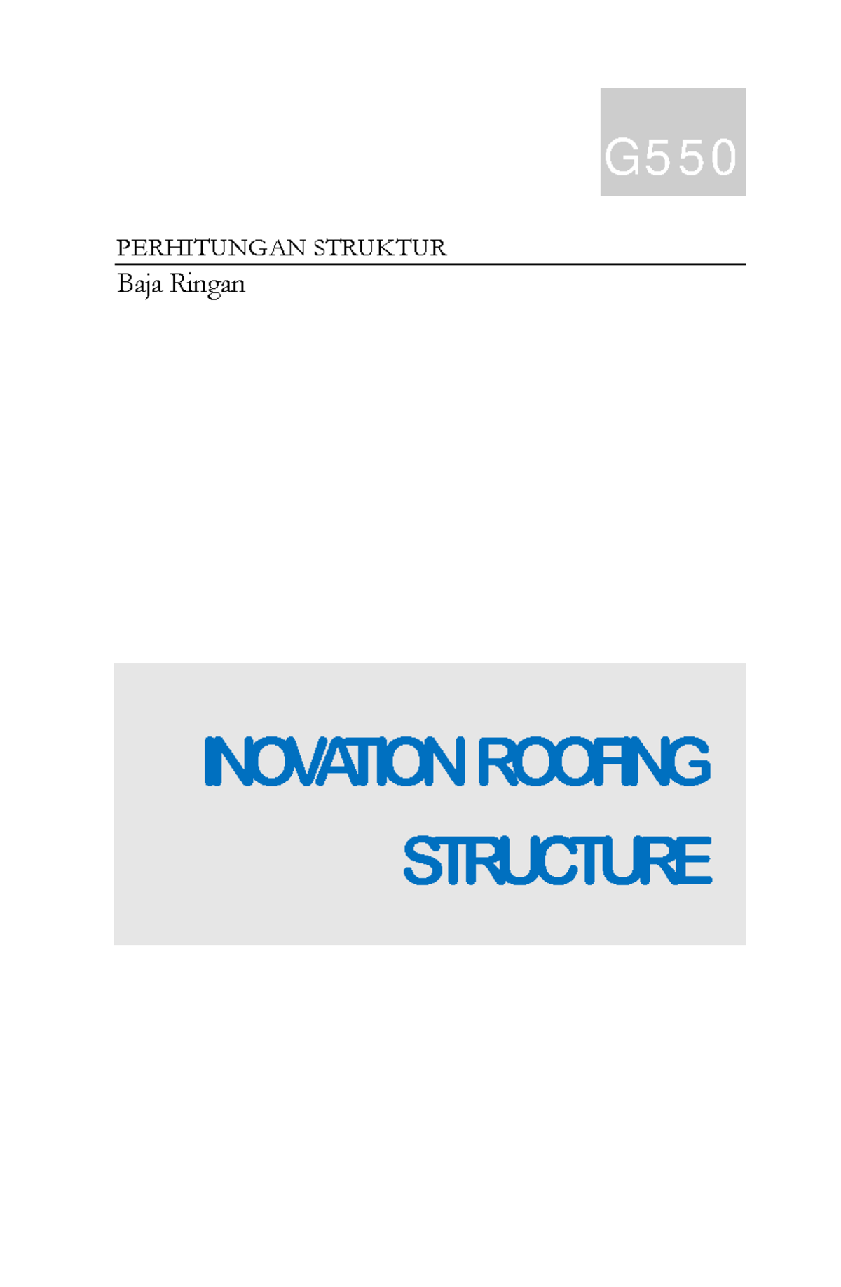 Laporan Teknik Perhitungan Struktur Atap Baja Ringan (TEK301) - Document Preview