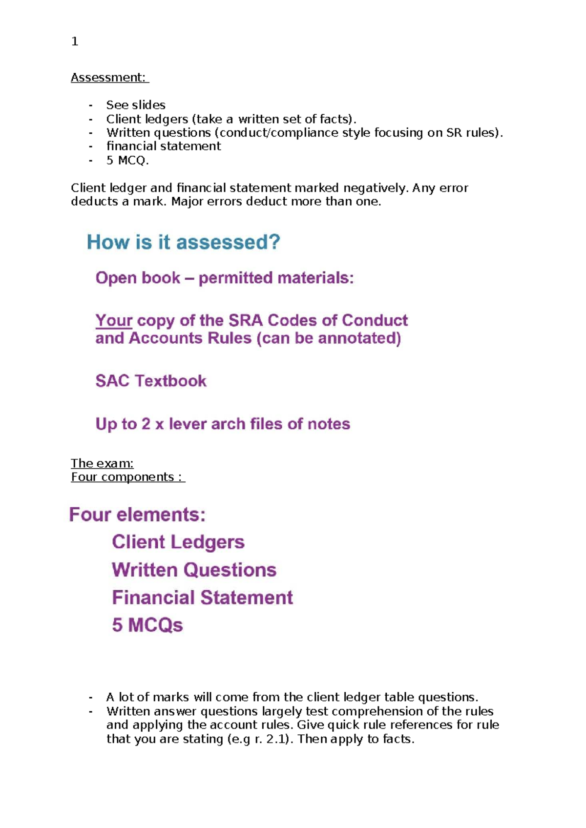 Solicitors Accounts Intro: Client Ledgers & Financial Statements (1 ...