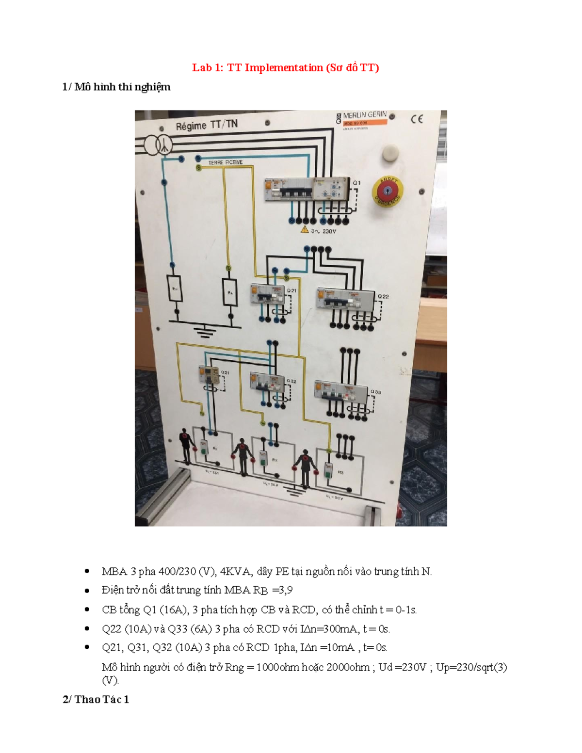 Lab 4a: Bảo vệ chọn lọc với CB (Circuit Breakers) - Studocu
