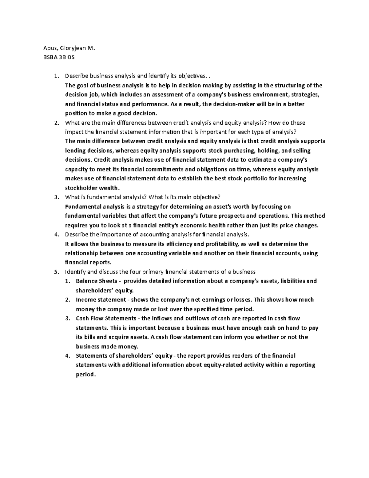 Financial Analysis and Reporting Activity 1 - Apus, Gloryjean M. BSBA ...