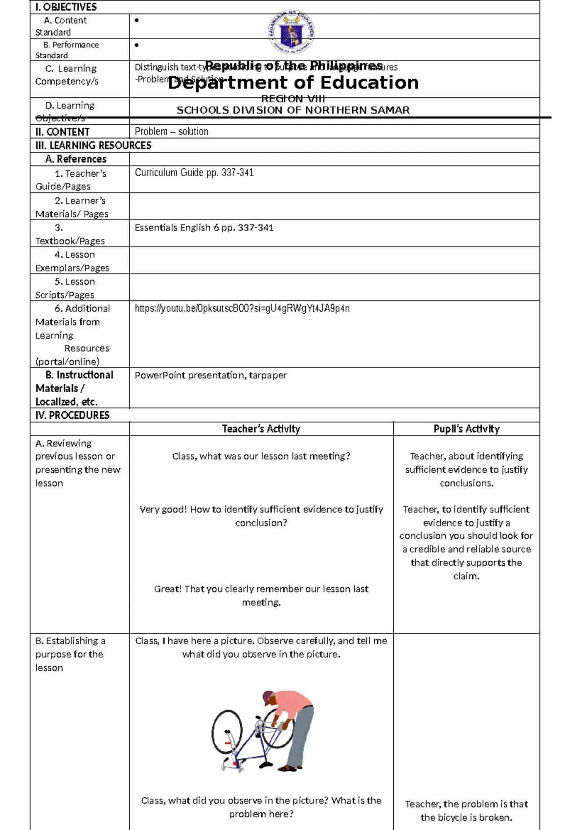 Weekly high school lesson plan template - Elementary Education - Weekly ...