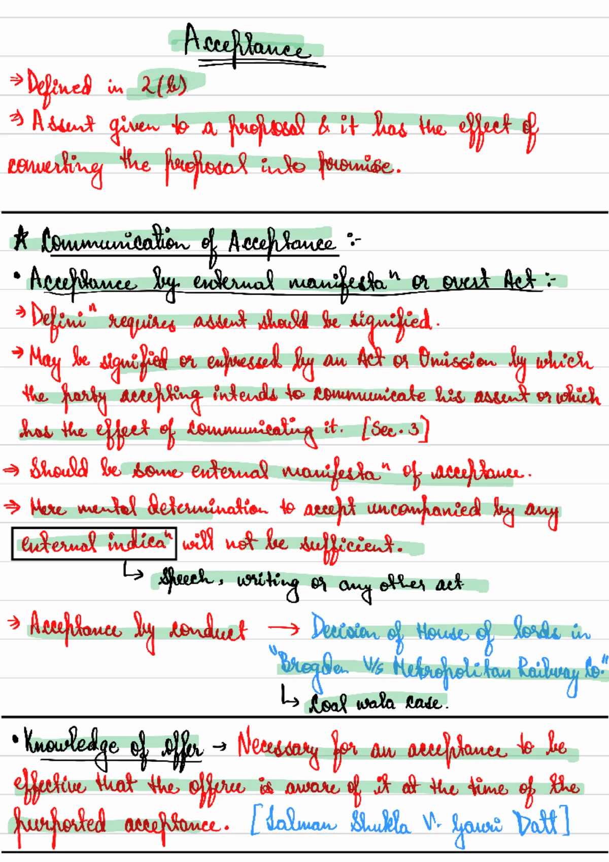 Review, Reference, Revision - law of contracts - Studocu
