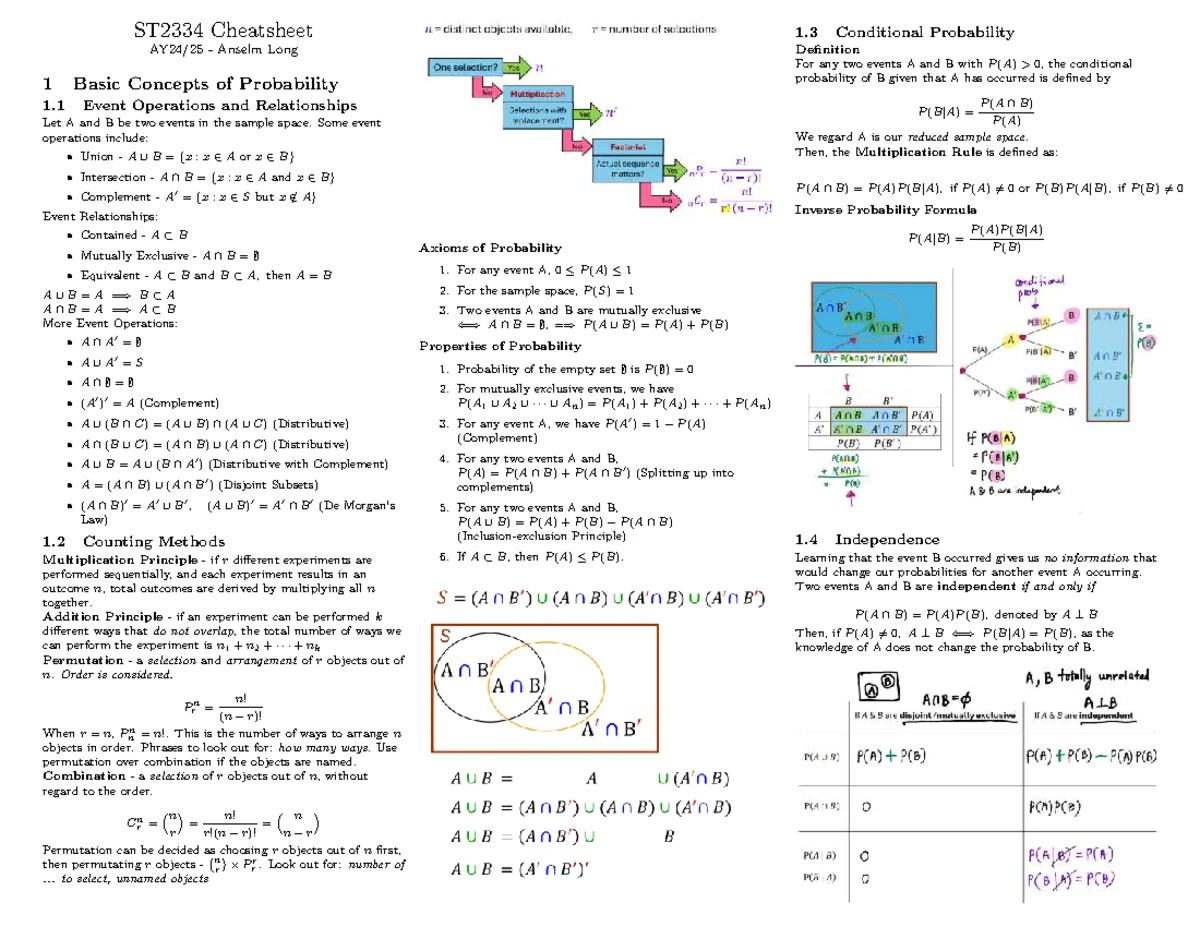 ST2334 Tutorial 08: Probability & Statistics Questions and Answers ...