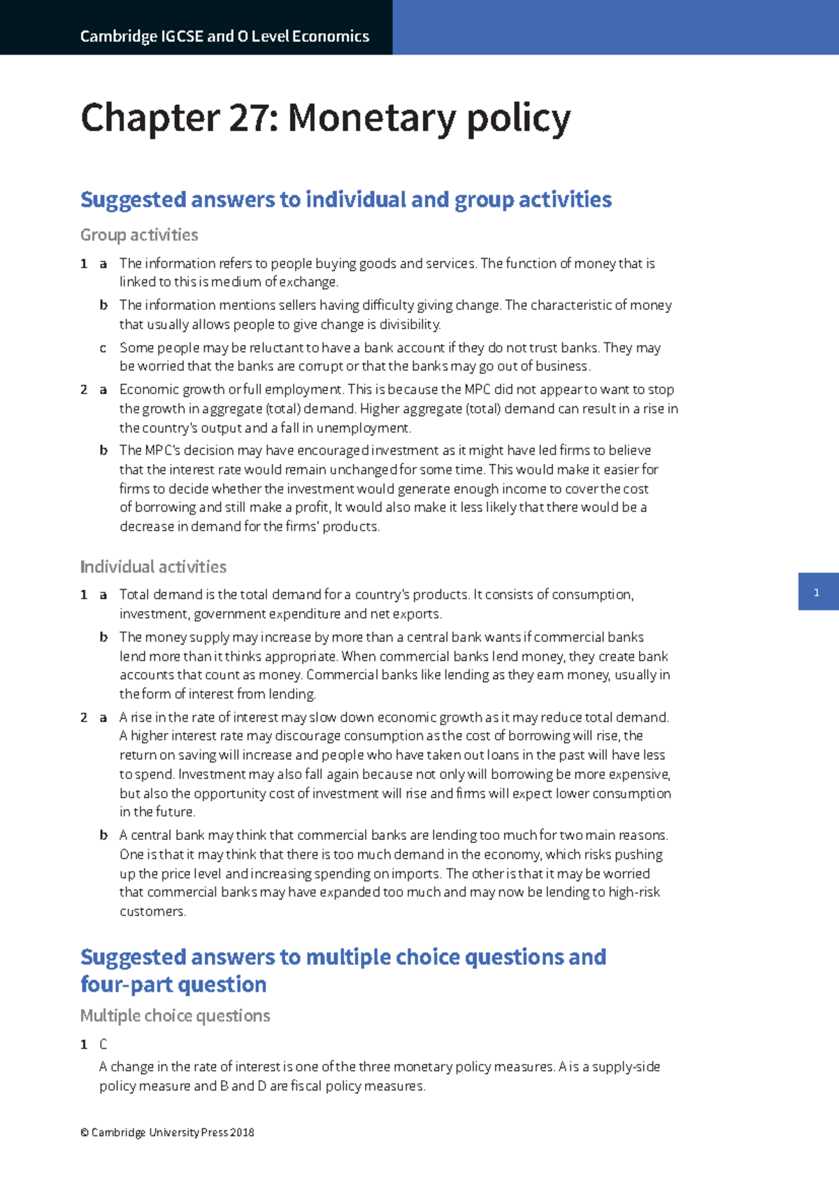 Chapter 27 Answers - Suggested Responses to Workbook Activities - Studocu