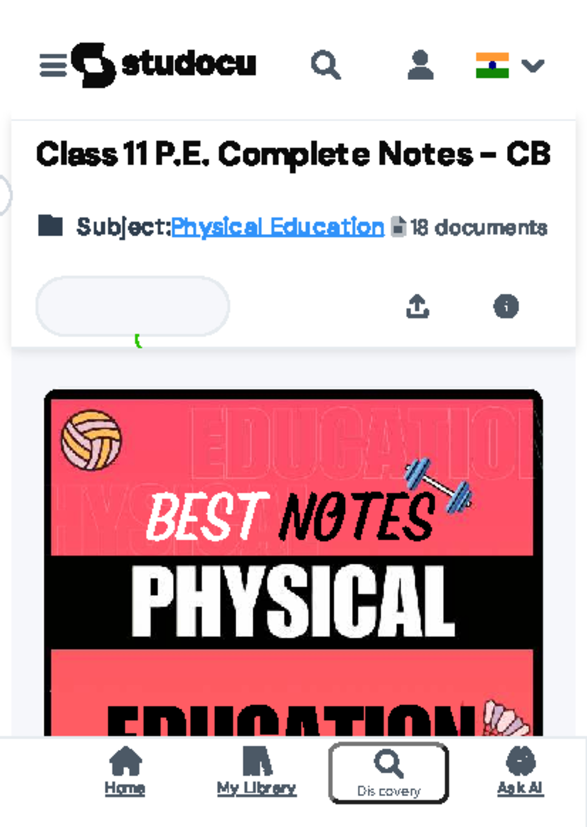 Class 11 P.E. Complete Notes for CBSE Physical Education - Studocu