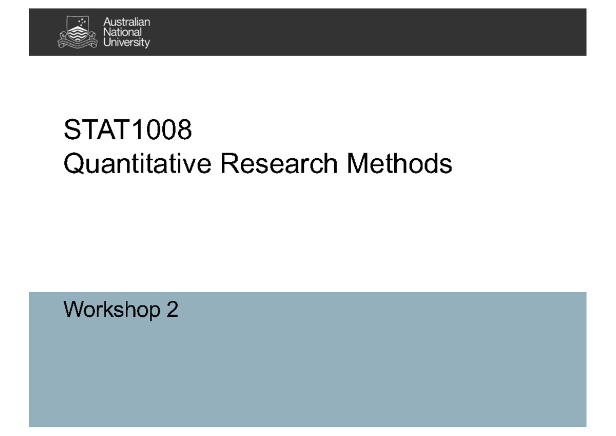 STAT1008 S1 Workshop 2 - Descriptive Summary Measures Guide - Studocu
