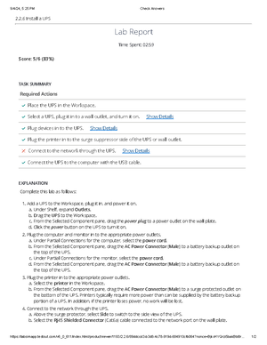 Configure Security Options - Lab Report Lab Report Time Spent: 05 ...