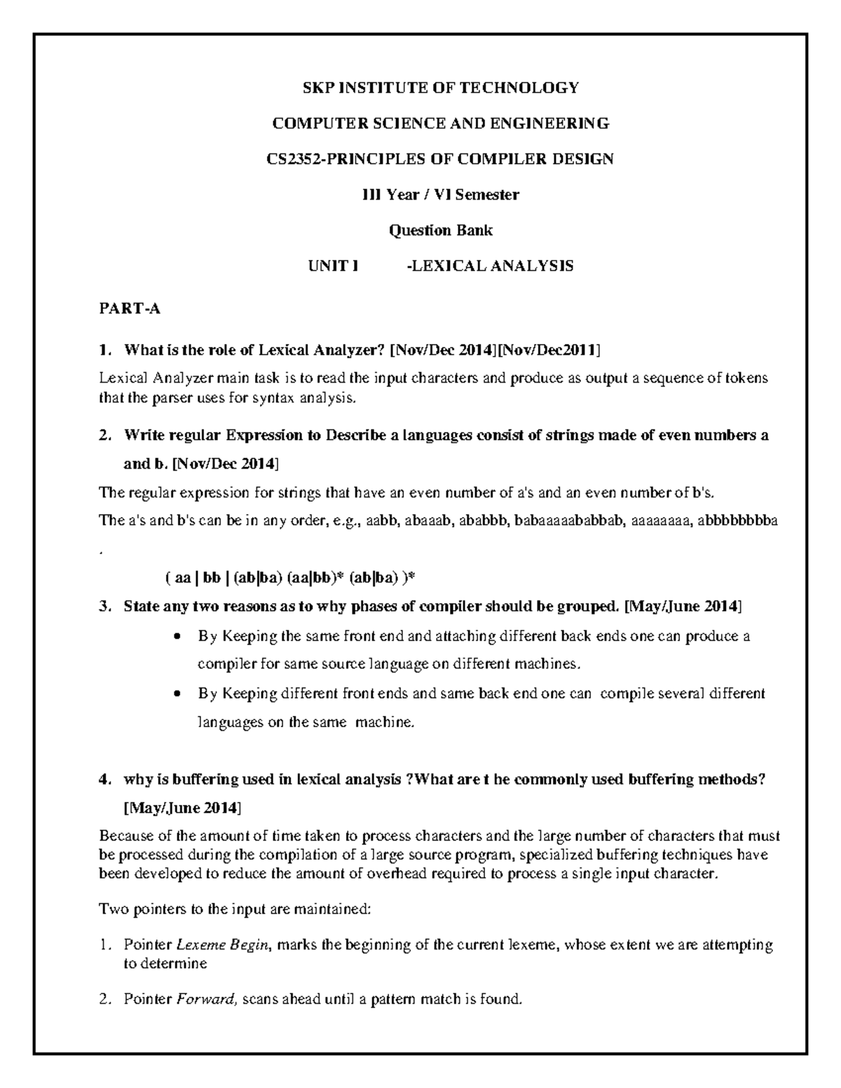 PCD first 2 units QB with Answer - SKP INSTITUTE OF TECHNOLOGY COMPUTER ...