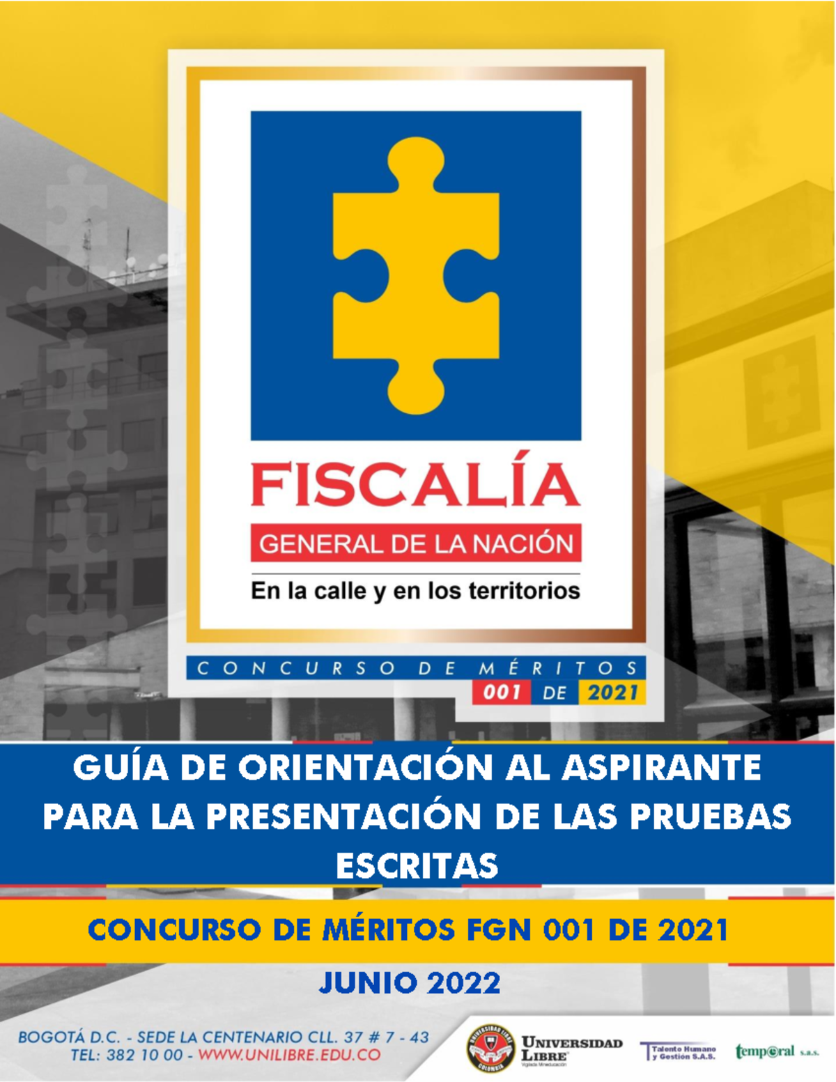 Guía de Orientación para Aspirantes a Pruebas Escritas FGN 2022 - Studocu