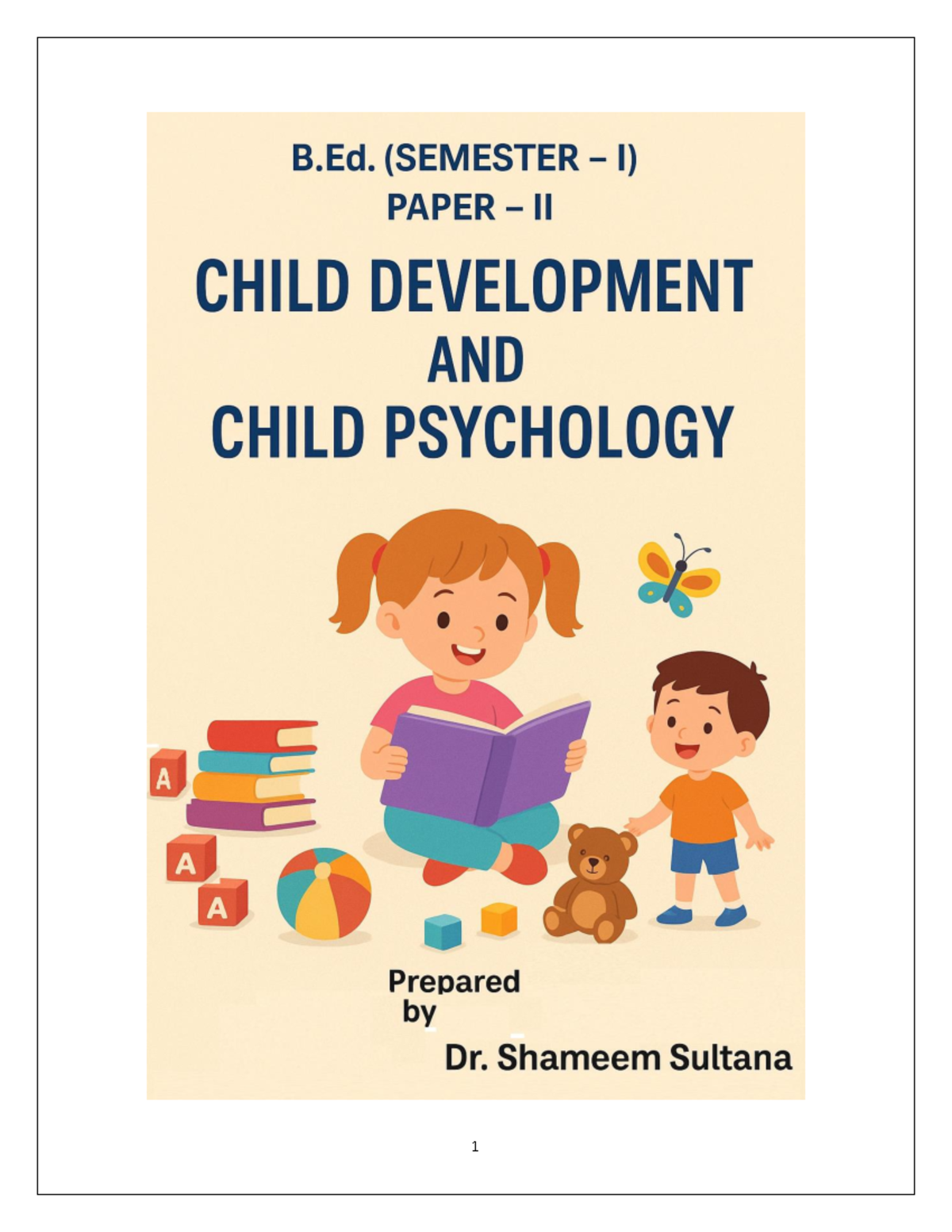 B.Ed Sem I Psychology - Child Development & Psychology Notes - Studocu