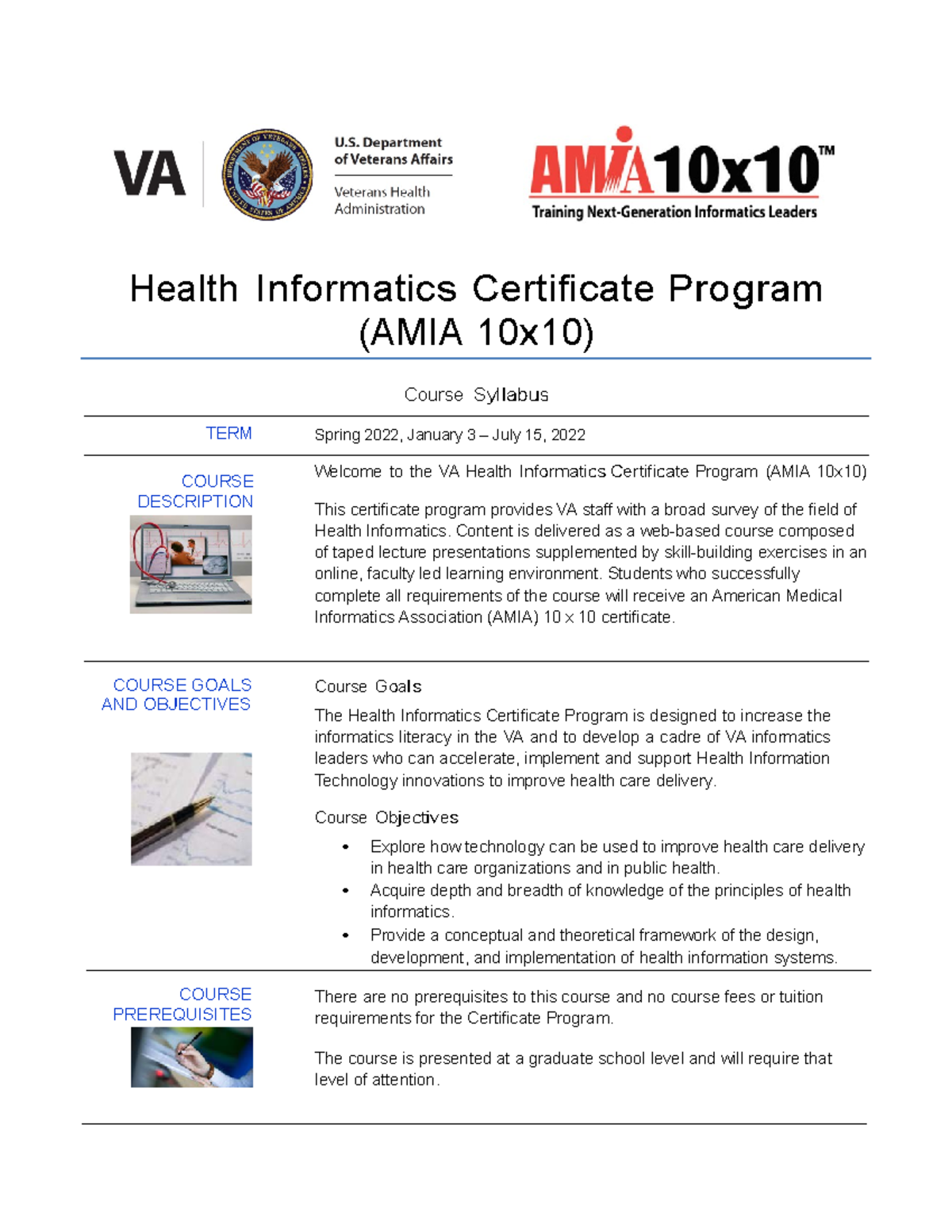 Health Informatics Certificate